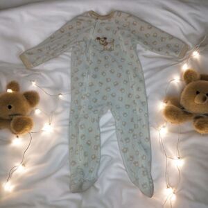 Little Me Puppy Dog Footed Pajamas Baby 18 Months